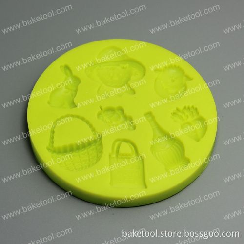Helloween Gift Silicone Fondant Mold For Cake Decorating